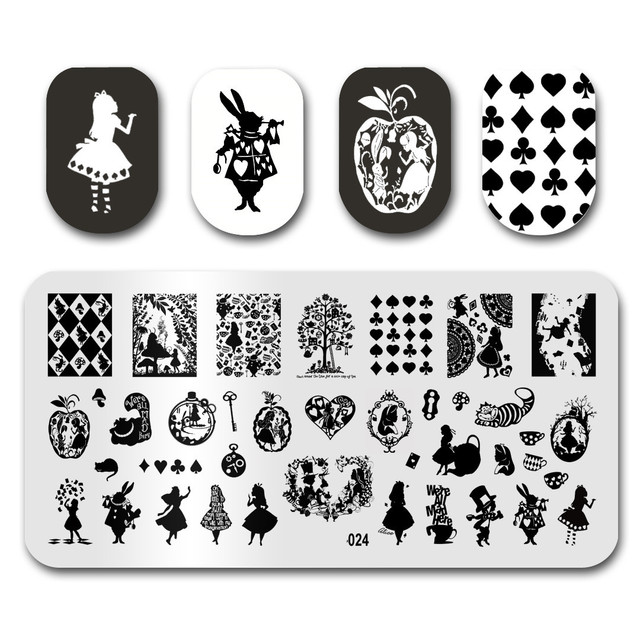 Nail Stamping Plates Natural Animal Snake Scale Flower Grass Tree Theme Image Template Nail Art Template Decoration 42 Designs