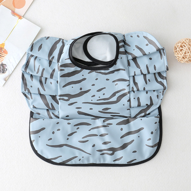 Waterproof Baby Food Eating Baby Bibs PU Cartoon Smock For Babies Feeding Clothes Sleeveless Bib With Pocket Newborn Baby Bib