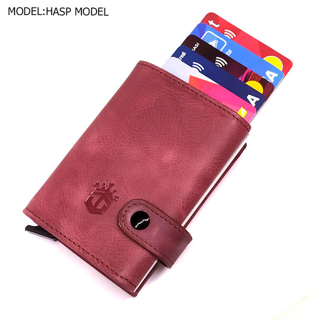 smart wallet business card holder genuine cowhide handmade smart automatic card holder men gift distributions card holder wallet wallet men card holder purse cards wallet money purse men's wallet id card holder men's wallets