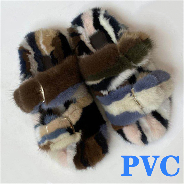 100% Genuine Mink Fur European Luxury Slippers Winter Indoor Slippers Women Slippers Women Slippers