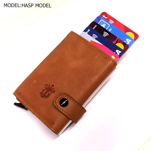 smart wallet business card holder genuine cowhide handmade smart automatic card holder men gift distributions card holder wallet wallet men card holder purse cards wallet money purse men's wallet id card holder men's wallets