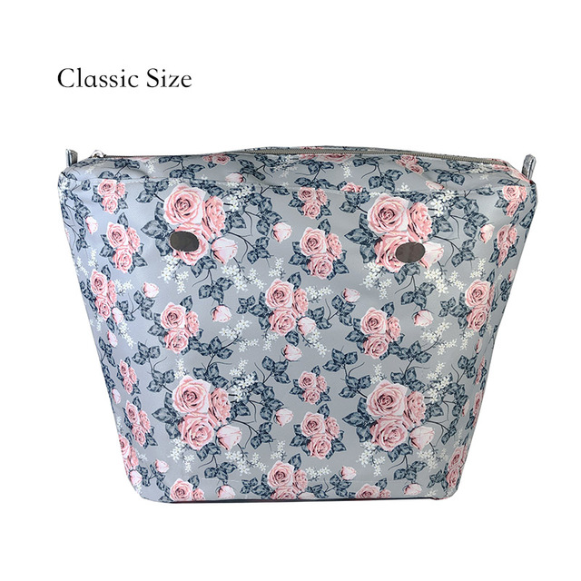 Floral trim waterproof inner insert, classic small inner pocket, handbags accessory