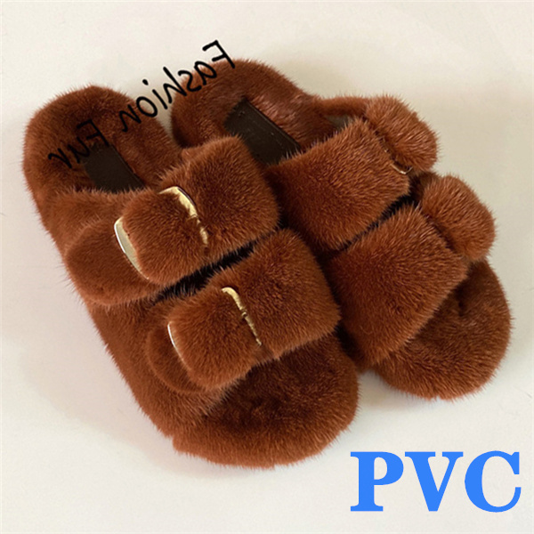 100% Genuine Mink Fur European Luxury Slippers Winter Indoor Slippers Women Slippers Women Slippers