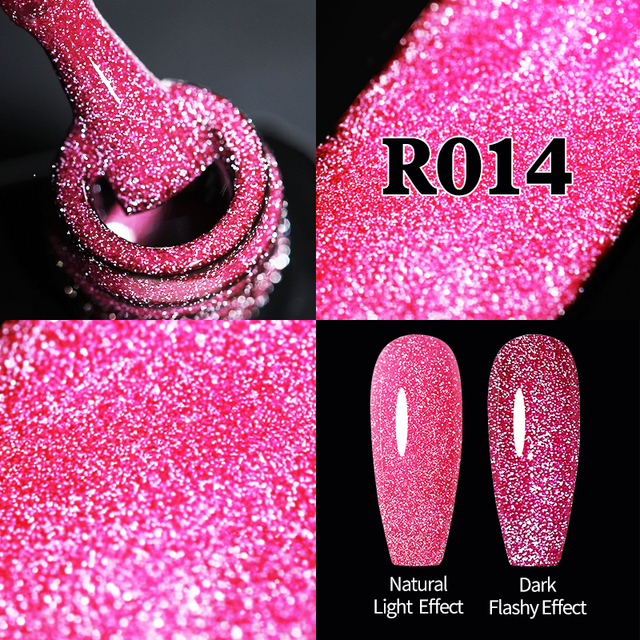 UR SUGAR 7.5ml Cat Reflective Magnetic Nail Gel Polish Rainbow Gel Shine Laser Gel Soak Off UV Varnish LED Nail Art Design