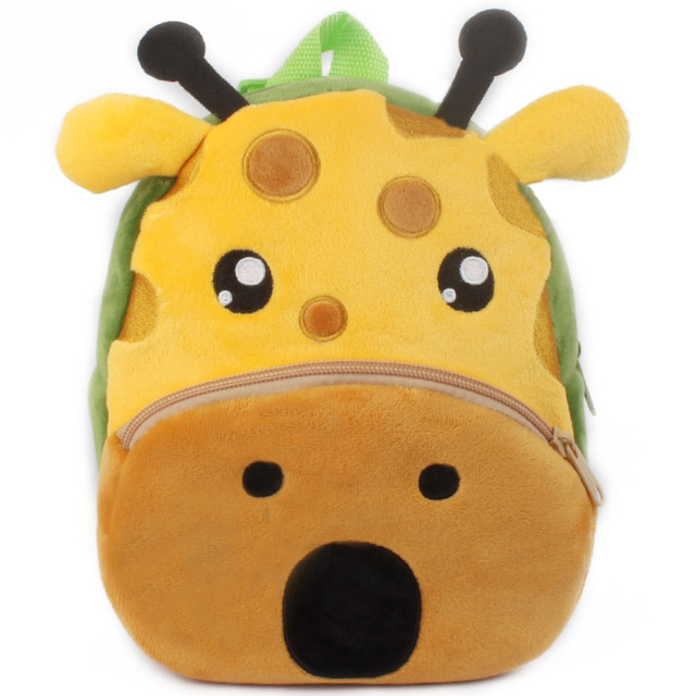 Baby Plush Backpack Cute Kindergarten Backpacks For Kids Boy Girl 3D Cartoon Animal Baby Bags 0-4 Years Children Book Bag