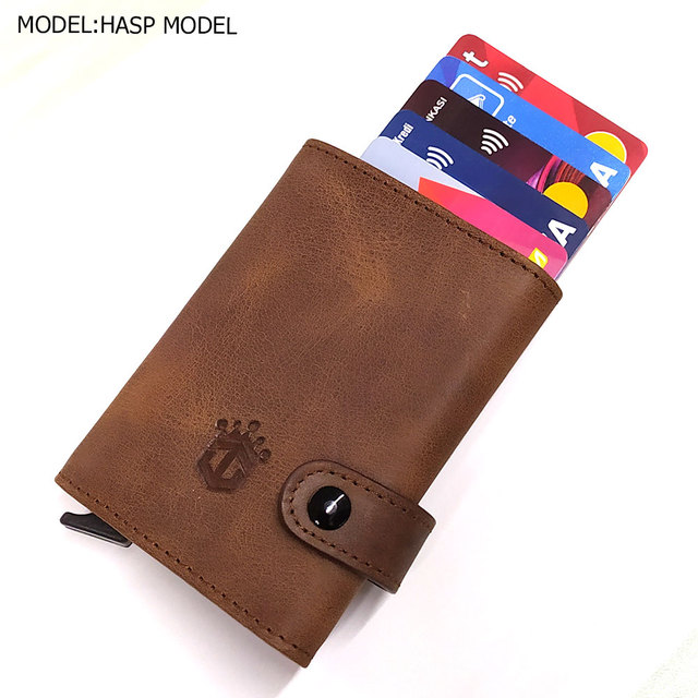 smart wallet business card holder genuine cowhide handmade smart automatic card holder men gift distributions card holder wallet wallet men card holder purse cards wallet money purse men's wallet id card holder men's wallets