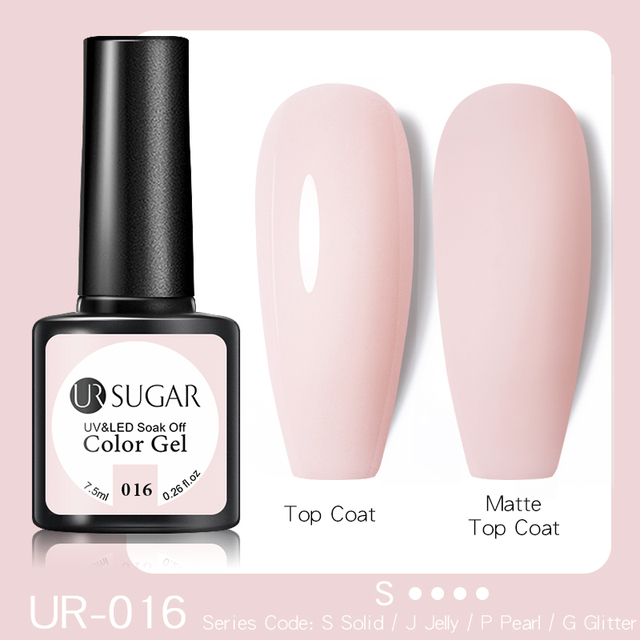 UR Sugar Milky White Gel Gel Polish 7.5ml Soak Off UV Gel Nail Polish Varnish Semi Permanent Nail Art UV LED Varnish