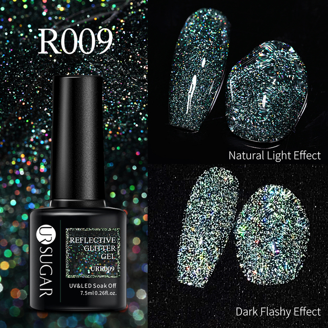 UR SUGAR Reflective Cat Magnetic Laser Gel Nail Polish Rainbow Gel Shine Semi Permanent Soak Off UV LED Varnish Nail Art