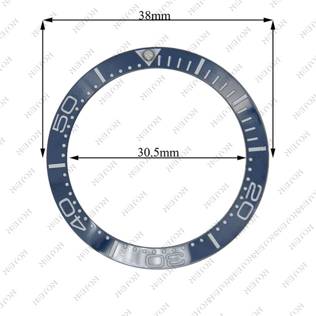 Corgeut 38mm Ceramic Bezel Insert For 40mm Mens Watch Watches Replace Accessories Watch Face Watch Bezel Inserts Different