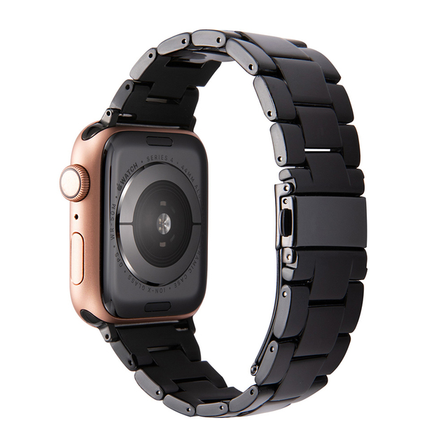 resin watches for apple watch 7 6 5 band 44mm iwatch 42mm series 4 3 2 wrist strap accessories loop 40mm replacement bracelet