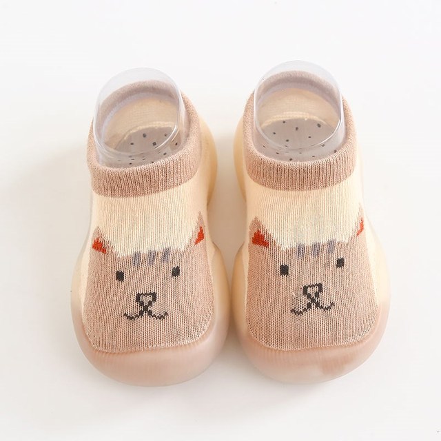 Baby sock shoes anti-skid spring autumn cartoon animal breathable shoes baby girl baby boy soft TPE sole baby boy casual shoes