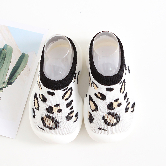 Unisex Baby Leopard Shoes Children Slippers Animal Cartoon Baby Boy First Walkers Kids Soft Rubber Floor Socks Shoes