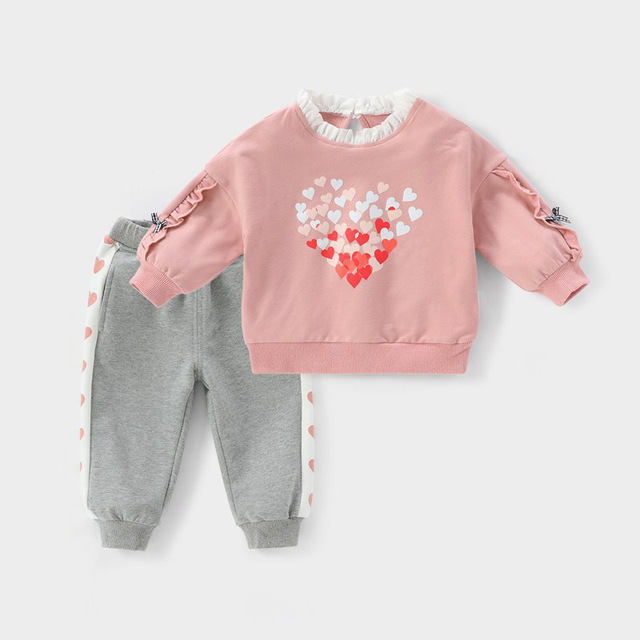 2pcs baby girls clothes sets autumn winter baby girls clothes kids tracksuits for girl suit children clothes 1 to 6 years old