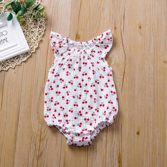 Summer Newborn Infant Baby Girls Romper Gauze Cotton Linen Baby Romper Playsuit Jumpsuit Fashion Baby Clothes