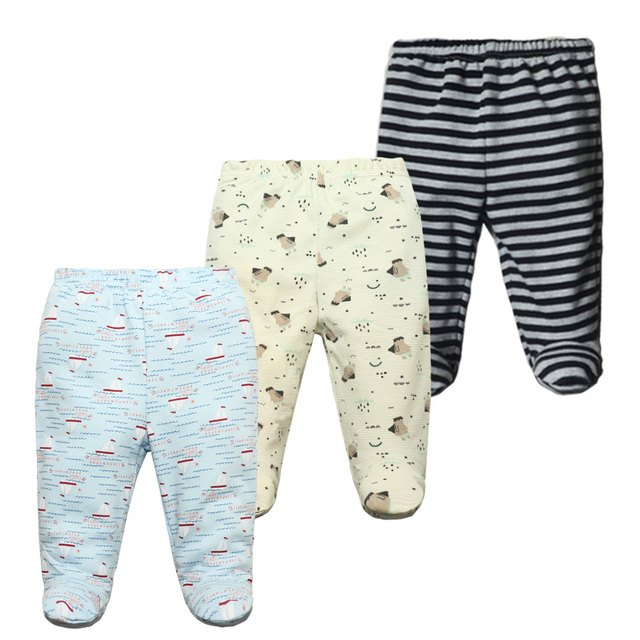 3pcs/lot Baby Pants 100% Cotton Autumn Spring Newborn Baby Boys Girls Pants Toddler Wear Infant Toddler Cartoon For Baby Clothes