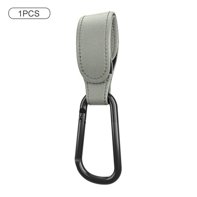 PU Leather Baby Stroller Hook Bag Hanging Bags Holder 360 Degree Rotate Pram Stroller Velcro Organizer Strap Stroller Accessories