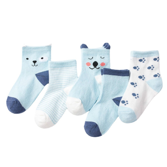 5 Pairs/Lot Baby Socks for Newborns Infant Cute Cartoon Cotton Socks Soft Summer 0-4Years Boy Girl Lovely Mesh Kids Gift CN