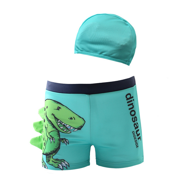 Children Swimming Trunks Cartoon Dinosaur Kids Swimwear For Boys Toddler Swimsuit Boy Shorts For Swimming Baby Bath Tub Set