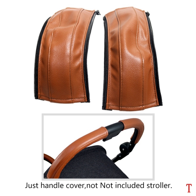 Handle Covers for Cybex Eezy S Twist (+) 2 / Eezy S 2 Stroller Leather Baby Stroller Protective Sleeve Covers Stroller Accessories