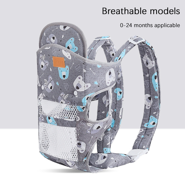 New Baby Carrier Double Shoulder Mesh Breathable Soft Multifunctional Mother Sling Wrap Baby Kangaroo Adjustable Safety Carrier