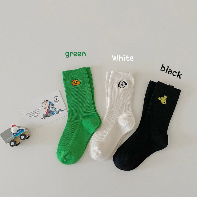 MILANCEL 2022 Spring New Kids Socks Cute Animal Girls Cotton Socks Casual Boys Socks Korean Children Socks