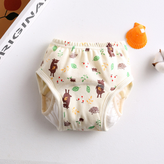 Cotton Reusable Baby Diapers Cute Waterproof Training Pants Panties Washable Underwear Infant Cloth Diapers Baby Diaper Diapers