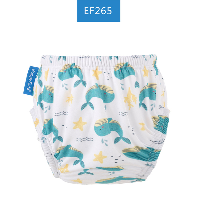 Happyflute 3 Sizes Kids Soft Swimming Shorts Baby Cover Reusable Breathable Cloth Diaper