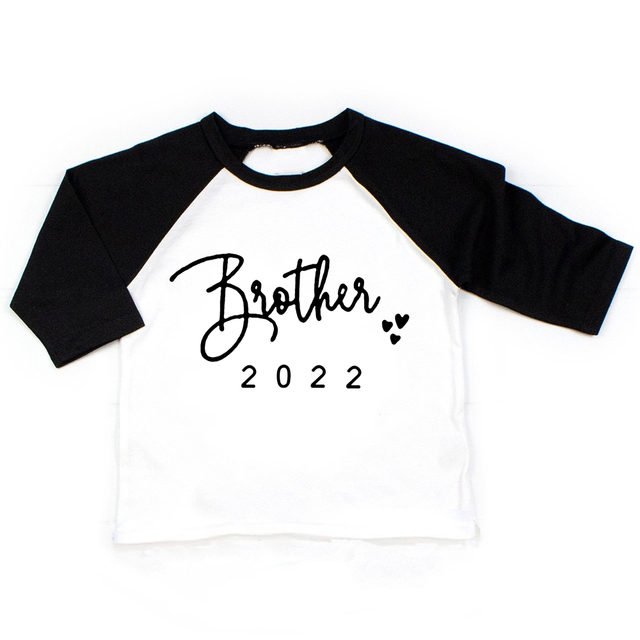 I'm Going To Be A Big Brother/Sister 2022 Kids Boys Girls Long Sleeve Tops Brothers Siters Family Looking T-shirts Drop Ship