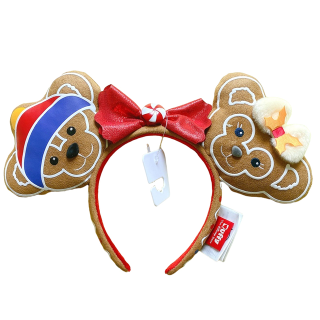 Original Disney Mickey Mouse Headband for Women Sequin Ears Costume Headband Cosplay Plush Adult Kids Headband