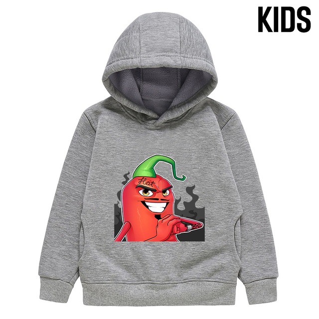 Children Hoodie Merch EdisonPts Pepper Autumn Winter Kid Long Sleeve Thick Hooded Sweatshirts Edison Pts Family Clothes