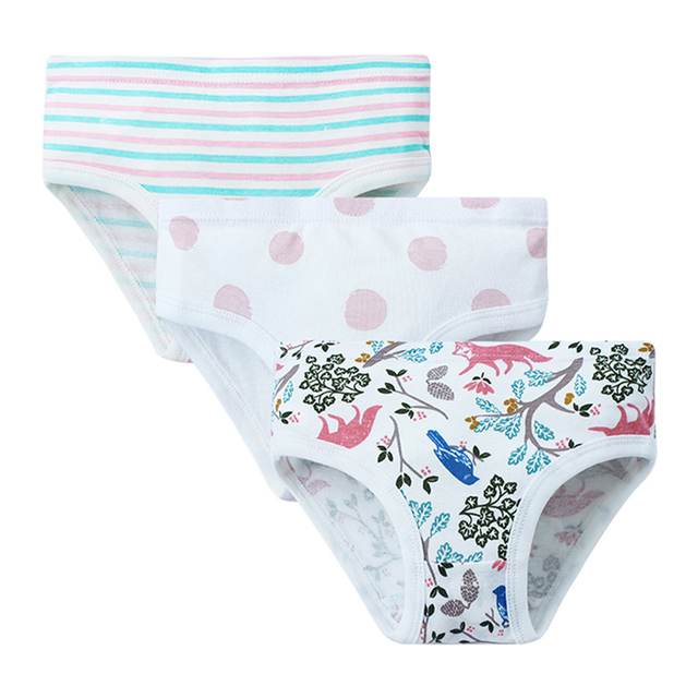 3pcs/lot Kids Girls Cotton Panties Briefs Children Cotton Underwear Panty Boxer Toddler Kids Lovely Cute Underpants