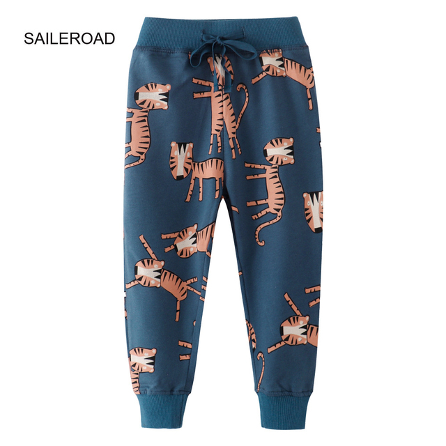 Sailroad 2-7 years 2022 New Spring Dinosaurs pants for boy kids boys pants pants casual sweatertrousers warm sports pants