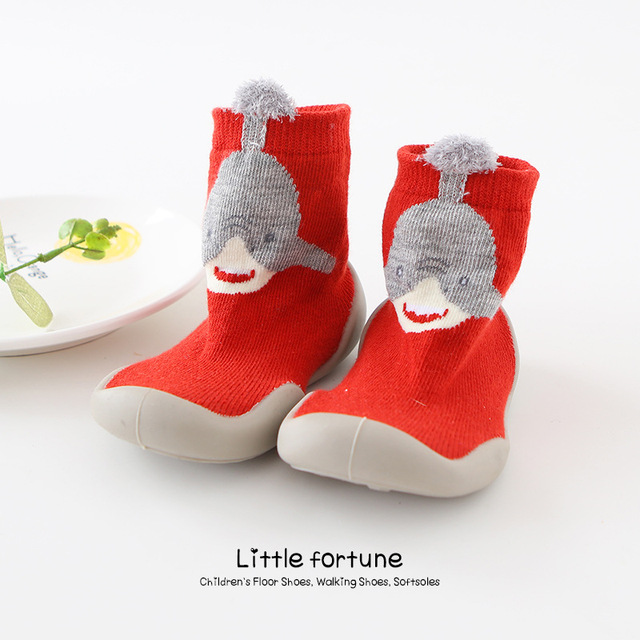 Baby Boy Girl Shoes Autumn Winter Spring Infant Nonslip Sock Baby Soft Rubber Sole Sock Toddler Shoes Anti-slip Floor Socks Shoes