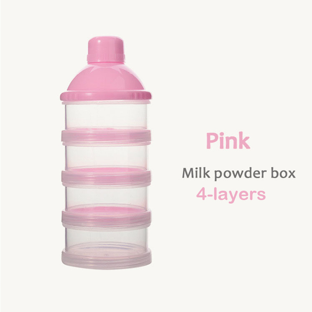 Portable Milk Powder Formula Dispenser Food Container Storage Feeding Boxes for Baby Kids Toddler 4/5 Grid Baby Food Storage Box