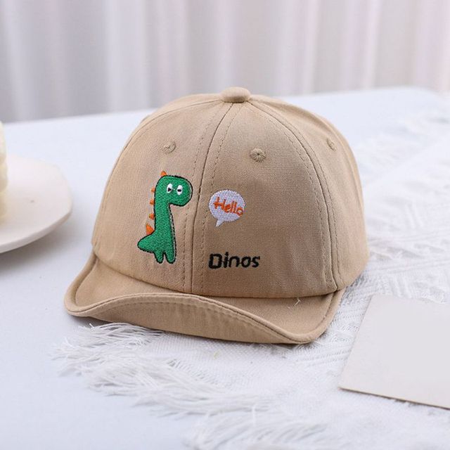 Baby Baseball Hat Caps For Kids Cartoon Dinosaur Print Baby Boy Girl Travel Sun Caps Toddler Hats Gift Adjustable