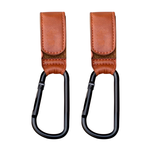 1/2pcs PU Leather Baby Stroller Hook Bag Stroller Rotate 360 ​​Degree Rotate Pram Organizer Stroller Hook Accessories