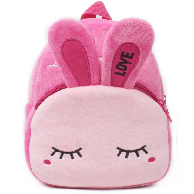 Baby Plush Backpack Cute Kindergarten Backpacks For Kids Boy Girl 3D Cartoon Animal Baby Bags 0-4 Years Children Book Bag