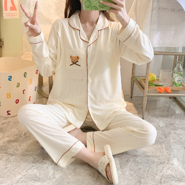 Women Sleepwear Pregnant Breastfeeding Clothes Pajama Set Homewear Spring Autumn Maternity Clothes Cotton Pregnancy Nursing Outfit