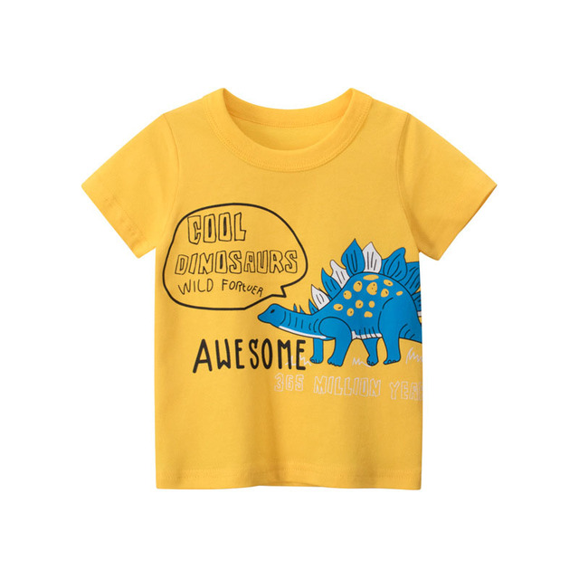 MILANCEL Children's T-shirt 2022 summer new boys cartoon short-sleeved girls basic tees