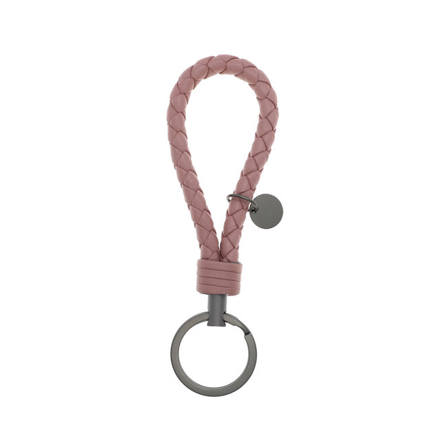 New Fashion Sheepskin Key Chain for Car Keys Clip Ring Women Weave Leather Key Holder Organizer Top Quality Men's Key Ring