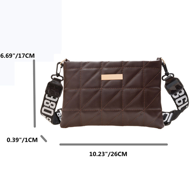 Women Shoulder Bags Fashion PU Leather Underarm Bags Pure Color All-Match Lattice Style Shopping Bags Designer Clutch