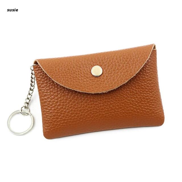 X7YA Women Girl PU Leather Purse Casual Wallet Coin Money Credit Card Key Holder Cash Bag