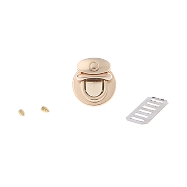 Metal Round Lock Rotating Lock For Handbag, Wallet, Hardware