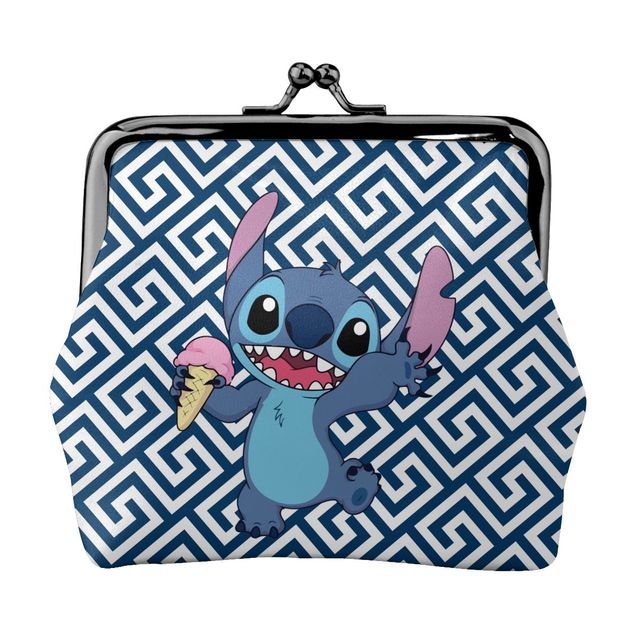 2022 Disney Stitch Female Small Wallet Luxury PU Wallet Coin Purses Women Girl Trend Card Holder Designer Clutch Bag Cartoon