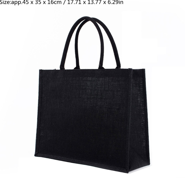 Jute Tote Burlap Shopping Bag With Soft Handle For Women Men Handbag Shopping Bridesmaid Christmas Thanksgiving Party Organizer