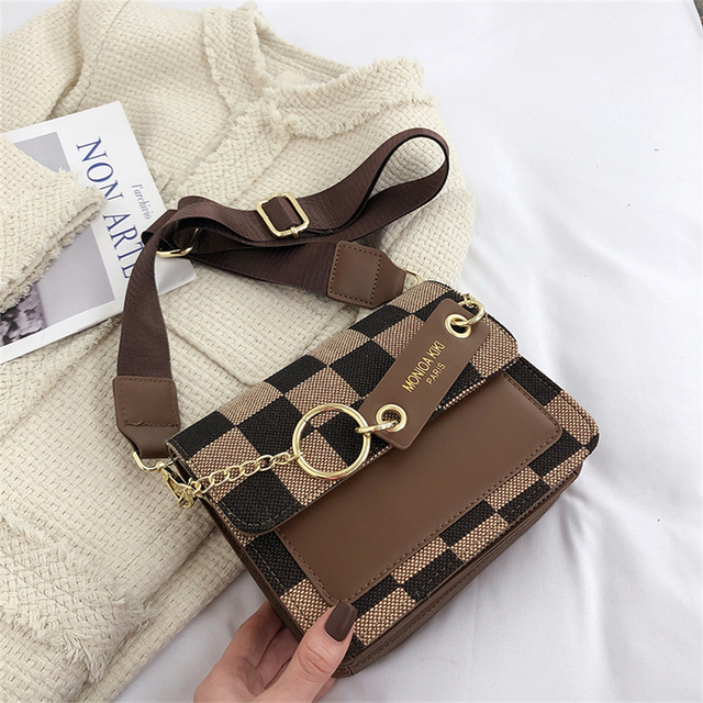 Ladies Fashion Designer Bags Purses High Quality Leather Shoulder Crossbody Messenger Bag For Women Small Luxury Lattice Sack