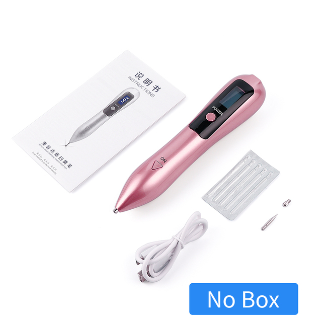 LCD Plasma Pen Laser Tattoo Mole Removal Device Rechargeable Face Care Skin Tag Removal Freckle Wart Dark Spot Remover