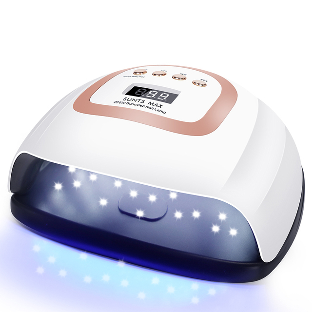 280W LED Nail Dryer Lamp for Drying Nails 66 UV Curing Lamp Bead Gel Polish Manicure Infrared Sensor Professional Nails Equipment