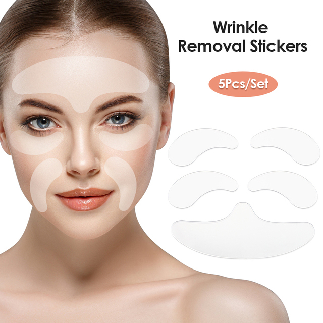 16pcs Reusable Silicone Patches Anti Rimmel Silicone Pads Wrinkle Removal Sticker Face Forehead Neck Eye Sticker Skin Care Patch