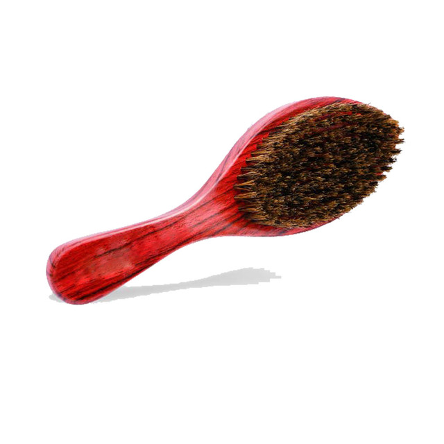 Dreyouti Wave Hard Bristle Boar Hair Brush Wooden Head Curved Palm Combs 360 Man Hairdressing Hair Styling Tools For African